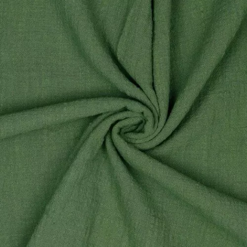 Groene katoen linnen 'Cotton slub washed' - Pommé